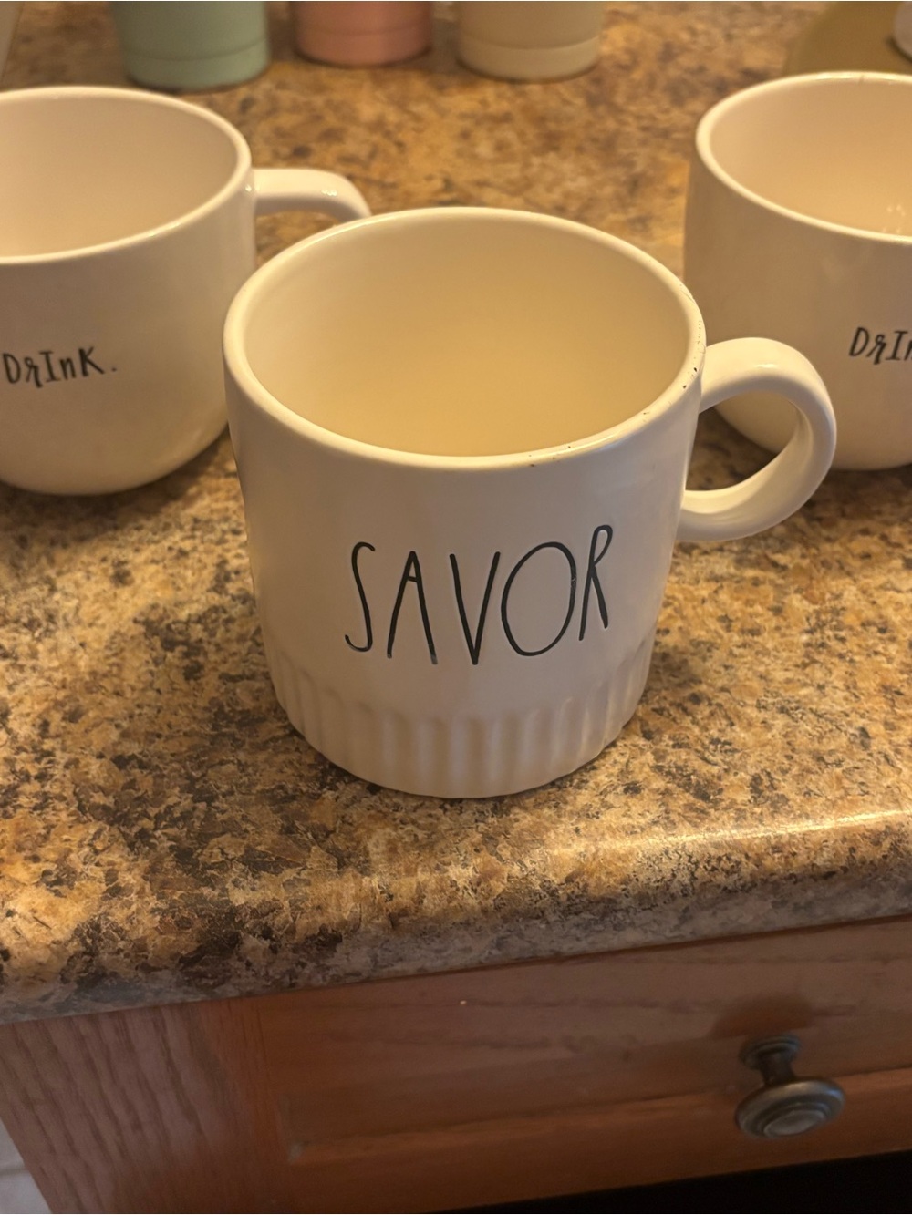 Rae Dunn Ceramic Coffee Mug - Classic Kitchen Cup